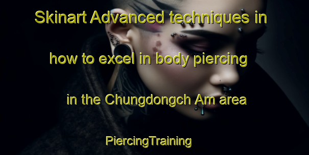 Skinart Advanced techniques in how to excel in body piercing in the Chungdongch Am area | PiercingTraining | PiercingClasses | SkinartTraining-Korea