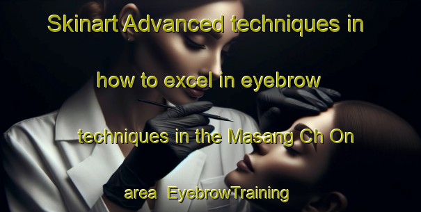 Skinart Advanced techniques in how to excel in eyebrow techniques in the Masang Ch On area | EyebrowTraining | EyebrowClasses | SkinartTraining-Korea