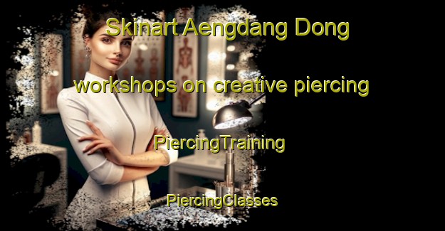 Skinart Aengdang Dong workshops on creative piercing | #PiercingTraining #PiercingClasses #SkinartTraining-Korea