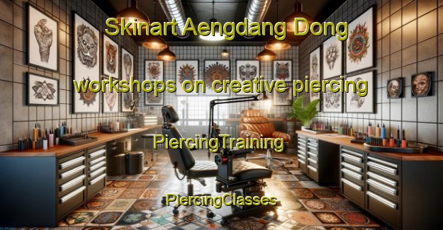 Skinart Aengdang Dong workshops on creative piercing | #PiercingTraining #PiercingClasses #SkinartTraining-Korea