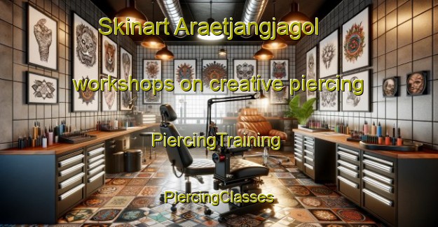 Skinart Araetjangjagol workshops on creative piercing | #PiercingTraining #PiercingClasses #SkinartTraining-Korea