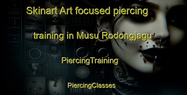 Skinart Art-focused piercing training in Musu Rodongjagu | PiercingTraining | PiercingClasses | SkinartTraining-Korea