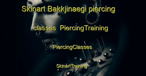 Skinart Bakkjinaegi piercing classes | #PiercingTraining #PiercingClasses #SkinartTraining-Korea