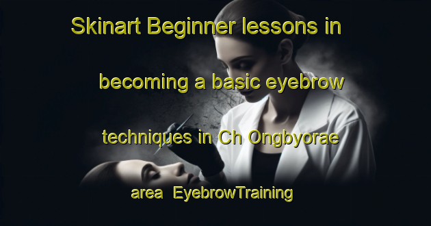 Skinart Beginner lessons in becoming a basic eyebrow techniques in Ch Ongbyorae area | EyebrowTraining | EyebrowClasses | SkinartTraining-Korea