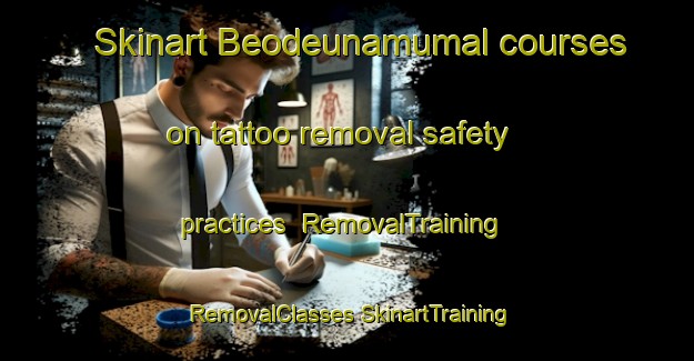 Skinart Beodeunamumal courses on tattoo removal safety practices | #RemovalTraining #RemovalClasses #SkinartTraining-Korea