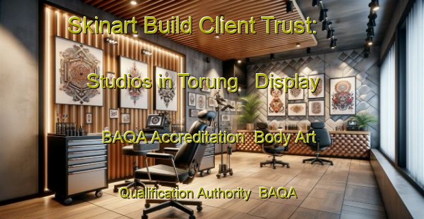 Skinart Build Client Trust: Studios in Torung - Display BAQA Accreditation | Body Art Qualification Authority | BAQA-Korea