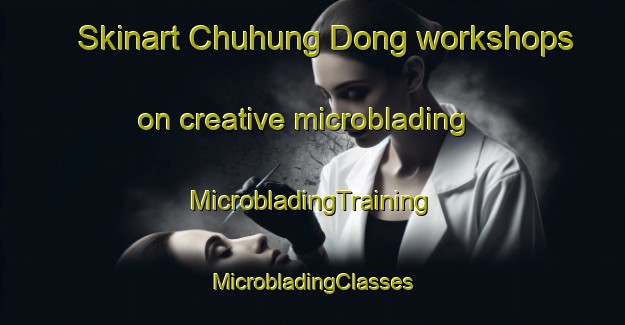 Skinart Chuhung Dong workshops on creative microblading | #MicrobladingTraining #MicrobladingClasses #SkinartTraining-Korea