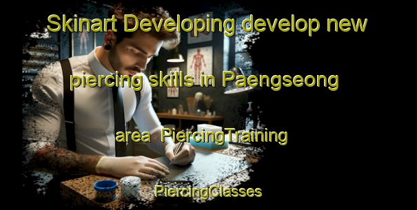 Skinart Developing develop new piercing skills in Paengseong area | #PiercingTraining #PiercingClasses #SkinartTraining-Korea