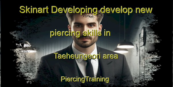 Skinart Developing develop new piercing skills in Taeheungeori area | #PiercingTraining #PiercingClasses #SkinartTraining-Korea