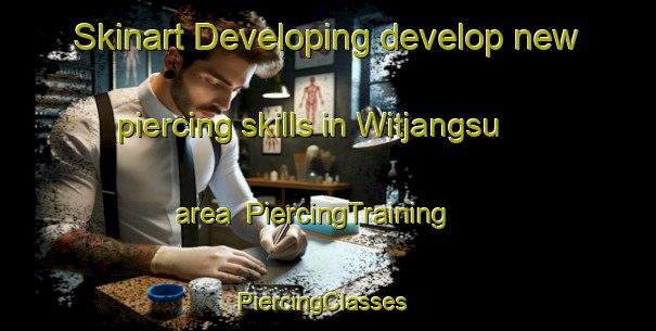 Skinart Developing develop new piercing skills in Witjangsu area | PiercingTraining | PiercingClasses | SkinartTraining-Korea