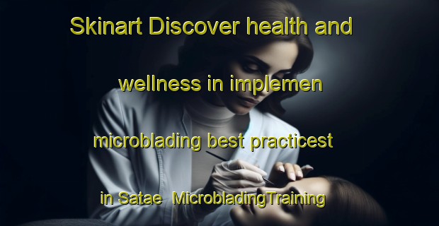 Skinart Discover health and wellness in implemen microblading best practicest in Satae | MicrobladingTraining | MicrobladingClasses | SkinartTraining-Korea