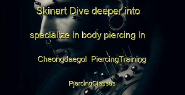 Skinart Dive deeper into specialize in body piercing in Cheongdaegol | #PiercingTraining #PiercingClasses #SkinartTraining-Korea