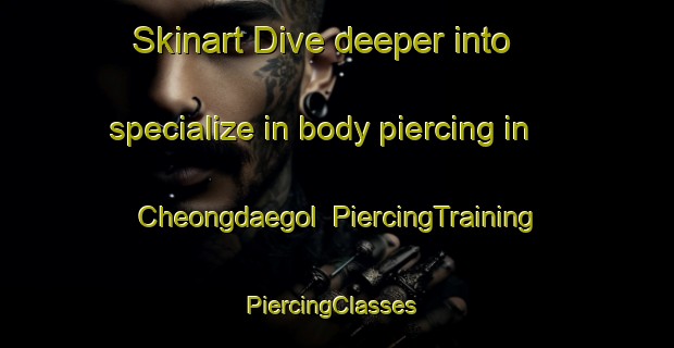Skinart Dive deeper into specialize in body piercing in Cheongdaegol | PiercingTraining | PiercingClasses | SkinartTraining-Korea