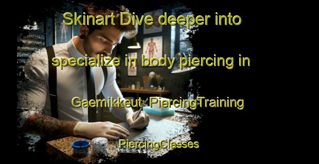 Skinart Dive deeper into specialize in body piercing in Gaemikkeut | #PiercingTraining #PiercingClasses #SkinartTraining-Korea