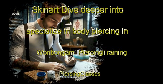 Skinart Dive deeper into specialize in body piercing in Wonbongam | PiercingTraining | PiercingClasses | SkinartTraining-Korea