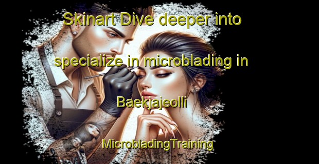 Skinart Dive deeper into specialize in microblading in Baekjajeolli | #MicrobladingTraining #MicrobladingClasses #SkinartTraining-Korea