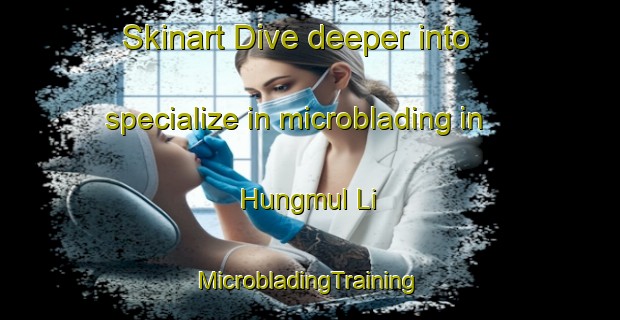 Skinart Dive deeper into specialize in microblading in Hungmul Li | #MicrobladingTraining #MicrobladingClasses #SkinartTraining-Korea