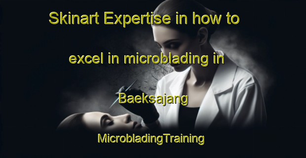 Skinart Expertise in how to excel in microblading in Baeksajang | #MicrobladingTraining #MicrobladingClasses #SkinartTraining-Korea