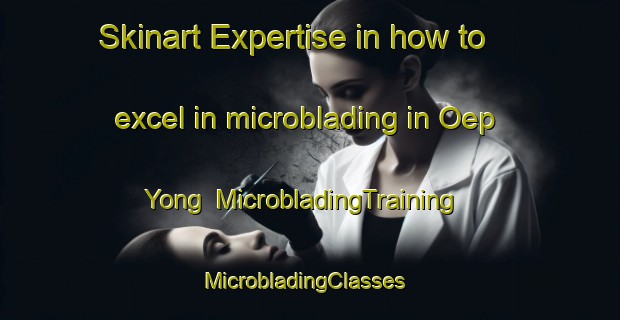 Skinart Expertise in how to excel in microblading in Oep Yong | MicrobladingTraining | MicrobladingClasses | SkinartTraining-Korea
