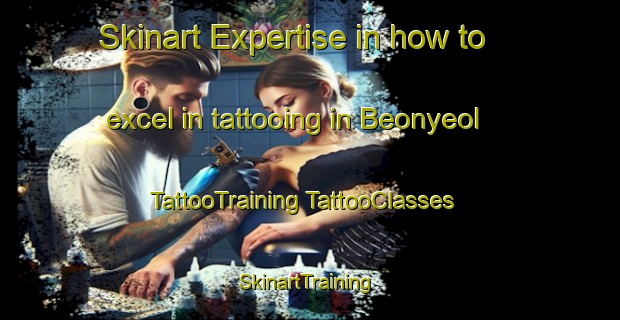 Skinart Expertise in how to excel in tattooing in Beonyeol | #TattooTraining #TattooClasses #SkinartTraining-Korea