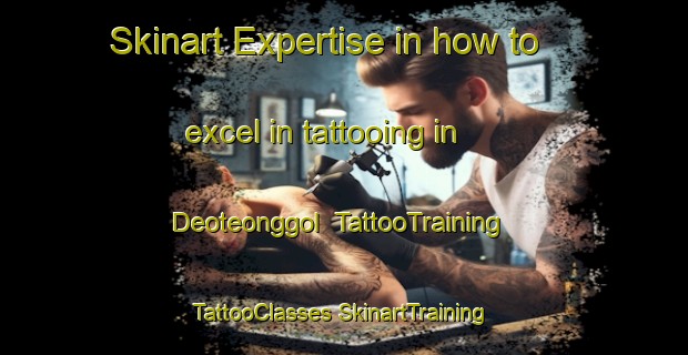 Skinart Expertise in how to excel in tattooing in Deoteonggol | #TattooTraining #TattooClasses #SkinartTraining-Korea