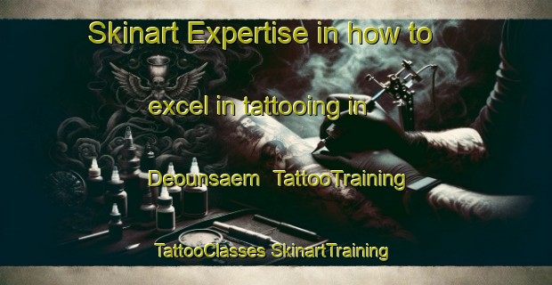 Skinart Expertise in how to excel in tattooing in Deounsaem | #TattooTraining #TattooClasses #SkinartTraining-Korea