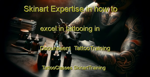 Skinart Expertise in how to excel in tattooing in Deounsaem | #TattooTraining #TattooClasses #SkinartTraining-Korea