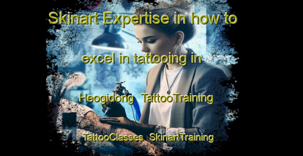 Skinart Expertise in how to excel in tattooing in Heogidong | TattooTraining | TattooClasses | SkinartTraining-Korea