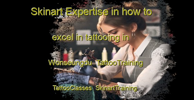 Skinart Expertise in how to excel in tattooing in Wonseungdu | TattooTraining | TattooClasses | SkinartTraining-Korea