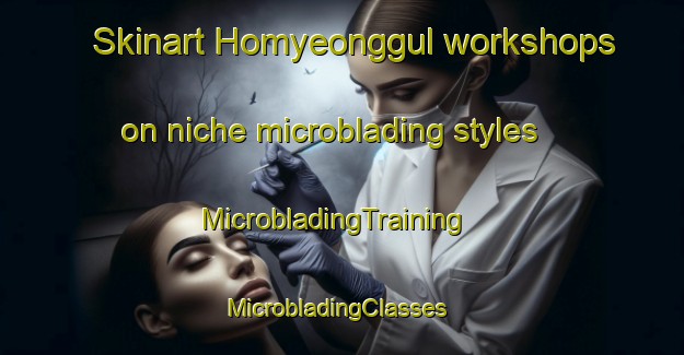 Skinart Homyeonggul workshops on niche microblading styles | MicrobladingTraining | MicrobladingClasses | SkinartTraining-Korea
