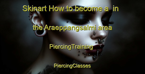 Skinart How to become a  in the Araeppangsalmi area | #PiercingTraining #PiercingClasses #SkinartTraining-Korea