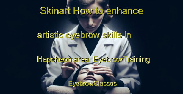 Skinart How to enhance artistic eyebrow skills in Hapcheon area | EyebrowTraining | EyebrowClasses | SkinartTraining-Korea