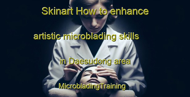 Skinart How to enhance artistic microblading skills in Daesudong area | MicrobladingTraining | MicrobladingClasses | SkinartTraining-Korea