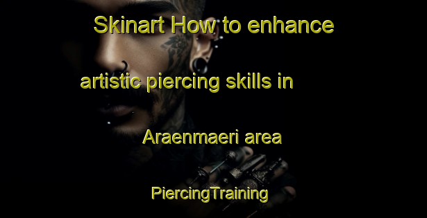 Skinart How to enhance artistic piercing skills in Araenmaeri area | #PiercingTraining #PiercingClasses #SkinartTraining-Korea