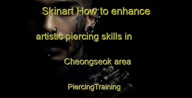 Skinart How to enhance artistic piercing skills in Cheongseok area | #PiercingTraining #PiercingClasses #SkinartTraining-Korea