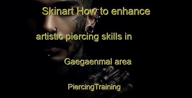 Skinart How to enhance artistic piercing skills in Gaegaenmal area | #PiercingTraining #PiercingClasses #SkinartTraining-Korea