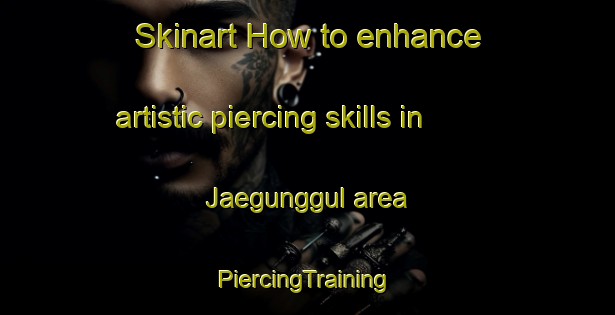 Skinart How to enhance artistic piercing skills in Jaegunggul area | #PiercingTraining #PiercingClasses #SkinartTraining-Korea