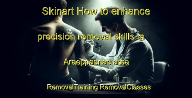 Skinart How to enhance precision removal skills in Araeppaenae area | #RemovalTraining #RemovalClasses #SkinartTraining-Korea