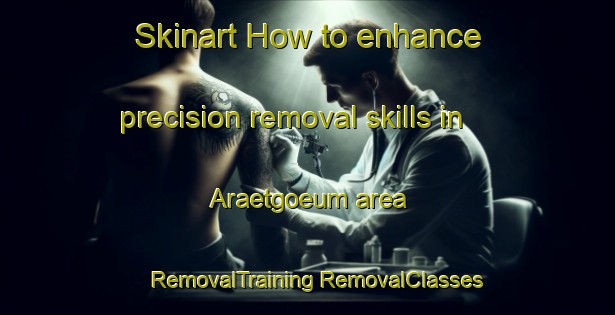 Skinart How to enhance precision removal skills in Araetgoeum area | #RemovalTraining #RemovalClasses #SkinartTraining-Korea