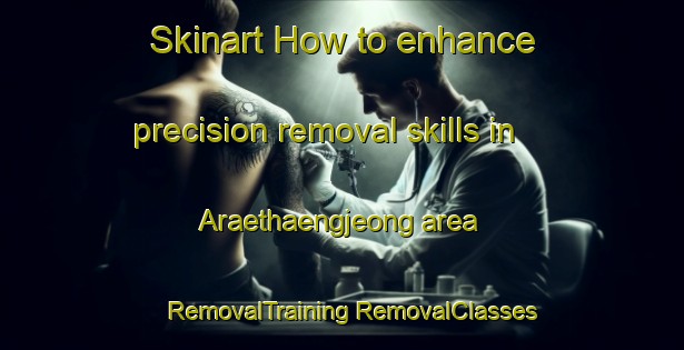 Skinart How to enhance precision removal skills in Araethaengjeong area | #RemovalTraining #RemovalClasses #SkinartTraining-Korea