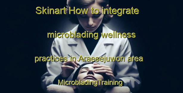 Skinart How to integrate microblading wellness practices in Araesejuwon area | #MicrobladingTraining #MicrobladingClasses #SkinartTraining-Korea