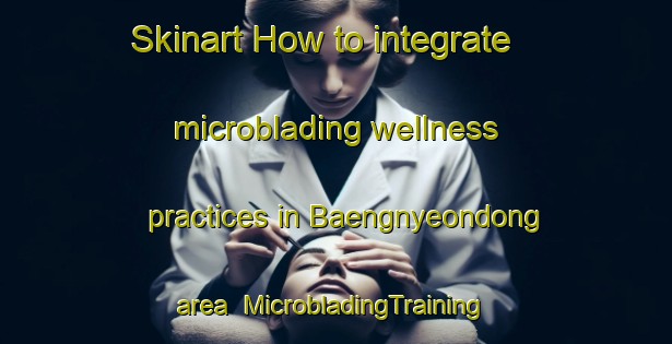 Skinart How to integrate microblading wellness practices in Baengnyeondong area | #MicrobladingTraining #MicrobladingClasses #SkinartTraining-Korea