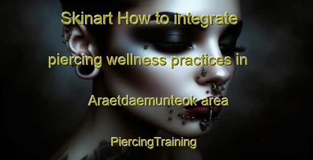 Skinart How to integrate piercing wellness practices in Araetdaemunteok area | #PiercingTraining #PiercingClasses #SkinartTraining-Korea