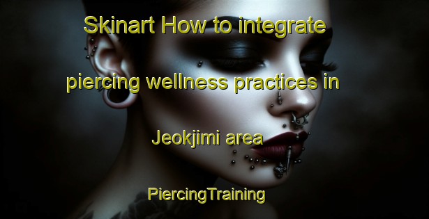 Skinart How to integrate piercing wellness practices in Jeokjimi area | PiercingTraining | PiercingClasses | SkinartTraining-Korea