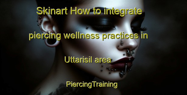 Skinart How to integrate piercing wellness practices in Uttarisil area | #PiercingTraining #PiercingClasses #SkinartTraining-Korea