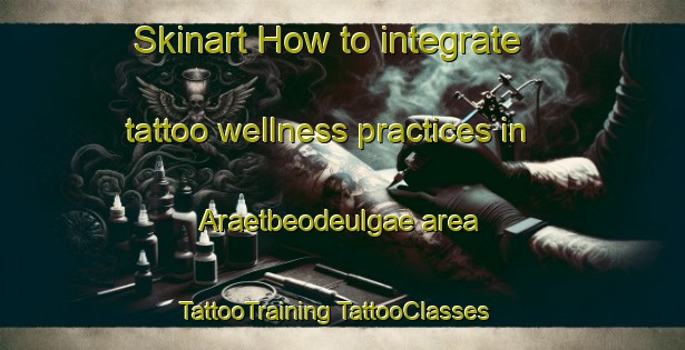 Skinart How to integrate tattoo wellness practices in Araetbeodeulgae area | #TattooTraining #TattooClasses #SkinartTraining-Korea