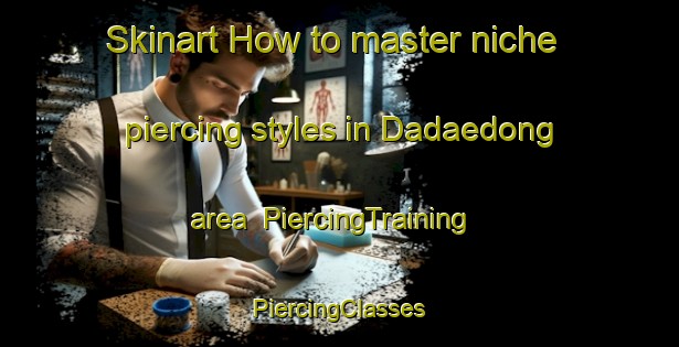 Skinart How to master niche piercing styles in Dadaedong area | #PiercingTraining #PiercingClasses #SkinartTraining-Korea