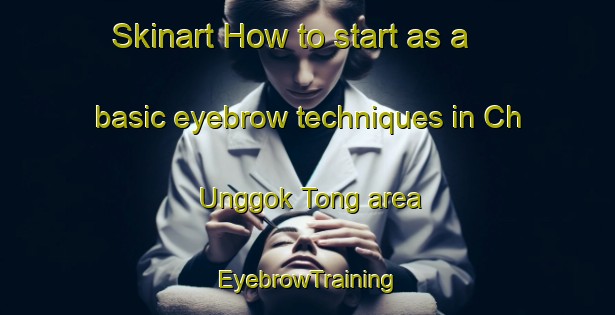 Skinart How to start as a basic eyebrow techniques in Ch Unggok Tong area | EyebrowTraining | EyebrowClasses | SkinartTraining-Korea