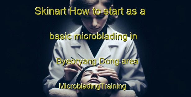 Skinart How to start as a basic microblading in Byeoryang Dong area | MicrobladingTraining | MicrobladingClasses | SkinartTraining-Korea