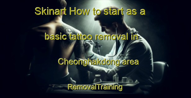 Skinart How to start as a basic tattoo removal in Cheonghakdong area | RemovalTraining | RemovalClasses | SkinartTraining-Korea